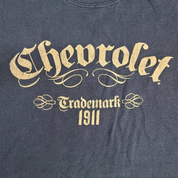 GM Chevrolet Shirt mens 2XL Black Trademark 1911 Horsepower short sleeve Cars - Picture 5 of 8